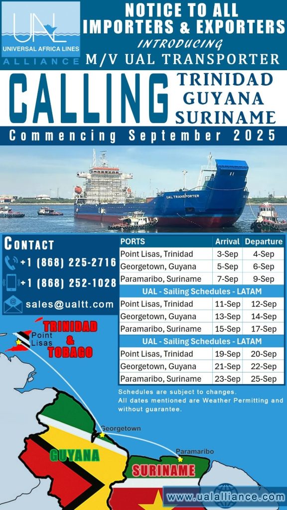 Move Your Cargo With Ease - The MV UAL Transporter Service - 22 August 2025